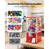 image:imageVEVOR Gumball Machine for Kids 17H Home Candy Vending Machine PC Gumball Dispenser Bubble Gum Machine for Game Stores Coin Operated Gumball Bank for Toy Capsules Bouncy Balls Candy RedRed