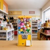 image:imageVEVOR Gumball Machine for Kids 17H Home Candy Vending Machine PC Gumball Dispenser Bubble Gum Machine for Game Stores Coin Operated Gumball Bank for Toy Capsules Bouncy Balls Candy RedYellow