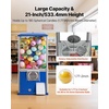 image:imageVEVOR Gumball Machine for Kids 17H Home Candy Vending Machine PC Gumball Dispenser Bubble Gum Machine for Game Stores Coin Operated Gumball Bank for Toy Capsules Bouncy Balls Candy RedBlue
