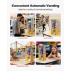 image:imageVEVOR Gumball Machine for Kids 17H Home Candy Vending Machine PC Gumball Dispenser Bubble Gum Machine for Game Stores Coin Operated Gumball Bank for Toy Capsules Bouncy Balls Candy RedYellow