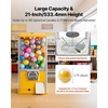 image:imageVEVOR Gumball Machine for Kids 17H Home Candy Vending Machine PC Gumball Dispenser Bubble Gum Machine for Game Stores Coin Operated Gumball Bank for Toy Capsules Bouncy Balls Candy RedYellow
