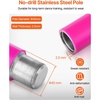 image:imageVEVOR Professional Dancing Pole Spinning Static Dancing Pole Kit Portable Removable Pole 45mm HeavyDuty Stainless Steel Pole Height Adjustable Fitness Pole for Exercise Home Club Gym SilverPink
