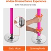 image:imageVEVOR Professional Dancing Pole Spinning Static Dancing Pole Kit Portable Removable Pole 45mm HeavyDuty Stainless Steel Pole Height Adjustable Fitness Pole for Exercise Home Club Gym SilverPink