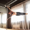 image:imageVEVOR Professional Dancing Pole Spinning Static Dancing Pole Kit Portable Removable Pole 45mm HeavyDuty Stainless Steel Pole Height Adjustable Fitness Pole for Exercise Home Club Gym SilverChromeRound