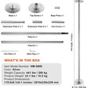 image:imageVEVOR Professional Dancing Pole Spinning Static Dancing Pole Kit Portable Removable Pole 45mm HeavyDuty Stainless Steel Pole Height Adjustable Fitness Pole for Exercise Home Club Gym SilverSilverRound