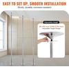 image:imageVEVOR Professional Dancing Pole Spinning Static Dancing Pole Kit Portable Removable Pole 45mm HeavyDuty Stainless Steel Pole Height Adjustable Fitness Pole for Exercise Home Club Gym SilverSilverCone