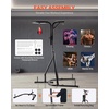 image:imageVEVOR Punching Bag Stand Steel Heavy Duty Workout Training Equipment Adjustable Height Boxing Punching Stand with Weighted Base Holds Up to 140 lbs Freestanding Sandbag Rack for Home Gym Fitness2 in 1 Freestanding Sandbag Rack