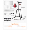 image:imageVEVOR Punching Bag Stand Steel Heavy Duty Workout Training Equipment Adjustable Height Boxing Punching Stand with Weighted Base Holds Up to 140 lbs Freestanding Sandbag Rack for Home Gym Fitness2 in 1 Freestanding Sandbag Rack