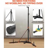 image:imageVEVOR Punching Bag Stand Steel Heavy Duty Workout Training Equipment Adjustable Height Boxing Punching Stand with Weighted Base Holds Up to 140 lbs Freestanding Sandbag Rack for Home Gym FitnessStandard Punching Bag Stand with Weighted Base