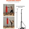 image:imageVEVOR Punching Bag Stand Steel Heavy Duty Workout Training Equipment Adjustable Height Boxing Punching Stand with Weighted Base Holds Up to 140 lbs Freestanding Sandbag Rack for Home Gym FitnessStandard Punching Bag Stand with Weighted Base