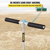 image:imageVEVOR Sand Anchor 36 Length Auger to The Beach and Sandbar 316 Stainless Steel Screw Anchor wRemovable Handle Bungee Line amp Carry Bag for Jet Ski PWC Pontoon Kayak36in