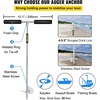 image:imageVEVOR Sand Anchor 36 Length Auger to The Beach and Sandbar 316 Stainless Steel Screw Anchor wRemovable Handle Bungee Line amp Carry Bag for Jet Ski PWC Pontoon Kayak18in