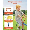 image:imageVEVOR Seesaw Teeter Totter for Kids 110 lbs Load Capacity per Seat Sit and Spin Teeter Totter with 4prong Support Legs Playground Equipment with Swiveling 360 Degrees Rotating for Aged 3 4 SeatsRedyellowblue