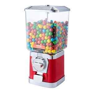 image:imageVEVOR Gumball Machine for Kids 17H Home Candy Vending Machine PC Gumball Dispenser Bubble Gum Machine for Game Stores Coin Operated Gumball Bank for Toy Capsules Bouncy Balls Candy RedRed