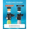 image:imageVEVOR 05L Mini Scuba Tank with SubMask Portable Diving Tank for Underwater Breathing Reusable Lung Diving Cylinder up to 10 Minutes Dive Time Emergency Rescue Pony Bottle with Pump for Snorkeling