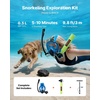 image:imageVEVOR 05L Mini Scuba Tank with SubMask Portable Diving Tank for Underwater Breathing Reusable Lung Diving Cylinder up to 10 Minutes Dive Time Emergency Rescue Pony Bottle with Pump for Snorkeling
