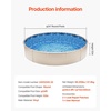 image:imageVEVOR 12 x 24 ft Oval Pool Liner Duobead Above Ground Pool Liners 52in Wall Height Durable Standard Gauge Vinyl Designed for Steel Sided AboveGround Swimming PoolsRound