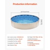 image:imageVEVOR 12 x 24 ft Oval Pool Liner Duobead Above Ground Pool Liners 52in Wall Height Durable Standard Gauge Vinyl Designed for Steel Sided AboveGround Swimming PoolsRound