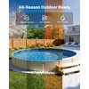 image:imageVEVOR 12 x 24 ft Oval Pool Liner Duobead Above Ground Pool Liners 52in Wall Height Durable Standard Gauge Vinyl Designed for Steel Sided AboveGround Swimming PoolsRound