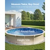 image:imageVEVOR 12 x 24 ft Oval Pool Liner Duobead Above Ground Pool Liners 52in Wall Height Durable Standard Gauge Vinyl Designed for Steel Sided AboveGround Swimming PoolsRound