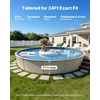 image:imageVEVOR 12 x 24 ft Oval Pool Liner Duobead Above Ground Pool Liners 52in Wall Height Durable Standard Gauge Vinyl Designed for Steel Sided AboveGround Swimming PoolsRound