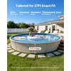 image:imageVEVOR 12 x 24 ft Oval Pool Liner Duobead Above Ground Pool Liners 52in Wall Height Durable Standard Gauge Vinyl Designed for Steel Sided AboveGround Swimming PoolsRound