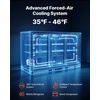 image:imageVEVOR Back Bar Cooler 114 CuFt Commercial Beverage Refrigerator 3 Sliding Glass Doors Fan Cooling Under Counter Beer Fridge wLED Lighting Shelves LowE Glass Display for Drinks Bar Store