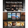 image:imageVEVOR Back Bar Cooler 114 CuFt Commercial Beverage Refrigerator 3 Sliding Glass Doors Fan Cooling Under Counter Beer Fridge wLED Lighting Shelves LowE Glass Display for Drinks Bar Store