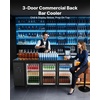 image:imageVEVOR Back Bar Cooler 196 Cu Ft Counter Height Beverage Refrigerator Commercial Bar Display Fridge w 3 Glass Doors LED Lighting Fan Cooling Beer Wine Cooler for Pub Merchandiser Store  Commercial Bar Display Fridge w 3 Glass Doors LED Lighting Fan Cooling Beer Wine Cooler for Pub Merchandiser Store