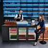 image:imageVEVOR Back Bar Cooler 196 Cu Ft Counter Height Beverage Refrigerator Commercial Bar Display Fridge w 3 Glass Doors LED Lighting Fan Cooling Beer Wine Cooler for Pub Merchandiser Store  Commercial Bar Display Fridge w 3 Glass Doors LED Lighting Fan Cooling Beer Wine Cooler for Pub Merchandiser Store