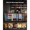 image:imageVEVOR Back Bar Cooler 196 Cu Ft Counter Height Beverage Refrigerator Commercial Bar Display Fridge w 3 Glass Doors LED Lighting Fan Cooling Beer Wine Cooler for Pub Merchandiser Store  Commercial Bar Display Fridge w 3 Glass Doors LED Lighting Fan Cooling Beer Wine Cooler for Pub Merchandiser Store