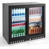 image:imageVEVOR Back Bar Cooler 74 Cu Ft Commercial Beverage Refrigerator Under Counter Bar Fridge with 2 Sliding Doors LED Lighting Adjustable Shelves LowE Glass Display Cooler for Beer Wine Drink