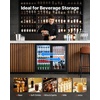image:imageVEVOR Back Bar Cooler 74 Cu Ft Commercial Beverage Refrigerator Under Counter Bar Fridge with 2 Sliding Doors LED Lighting Adjustable Shelves LowE Glass Display Cooler for Beer Wine Drink