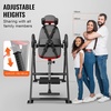 image:imageVEVOR Inversion Table 300 lbs Capacity Heavy Duty Back Inverter Stretcher Inverted Table with DualRoller Locking Decompression Tables for Shoulders Neck MultiAngle Adjustable Tether StrapRedBlack