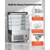 image:imageVEVOR Open Air Merchandiser 31 cu ft Shelving Commercial Refrigerator Grab and Go Fan Cooling Display Cooler with LED Lighting Night Curtain Horizontal for Restaurants Stores Office54 cuft
