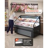 image:imageVEVOR Open Air Merchandiser 31 cu ft Shelving Commercial Refrigerator Grab and Go Fan Cooling Display Cooler with LED Lighting Night Curtain Horizontal for Restaurants Stores Office46 cuft