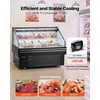 image:imageVEVOR Open Air Merchandiser 31 cu ft Shelving Commercial Refrigerator Grab and Go Fan Cooling Display Cooler with LED Lighting Night Curtain Horizontal for Restaurants Stores Office46 cuft