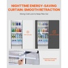 image:imageVEVOR Open Air Merchandiser 31 cu ft Shelving Commercial Refrigerator Grab and Go Fan Cooling Display Cooler with LED Lighting Night Curtain Horizontal for Restaurants Stores Office78 cuft