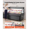 image:imageVEVOR Open Air Merchandiser 31 cu ft Shelving Commercial Refrigerator Grab and Go Fan Cooling Display Cooler with LED Lighting Night Curtain Horizontal for Restaurants Stores Office46 cuft