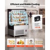 image:imageVEVOR Open Air Merchandiser 31 cu ft Shelving Commercial Refrigerator Grab and Go Fan Cooling Display Cooler with LED Lighting Night Curtain Horizontal for Restaurants Stores Office54 cuft