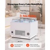image:imageVEVOR Open Air Merchandiser 31 cu ft Shelving Commercial Refrigerator Grab and Go Fan Cooling Display Cooler with LED Lighting Night Curtain Horizontal for Restaurants Stores Office31 cuft
