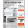 image:imageVEVOR Open Air Merchandiser 31 cu ft Shelving Commercial Refrigerator Grab and Go Fan Cooling Display Cooler with LED Lighting Night Curtain Horizontal for Restaurants Stores Office75 cuft