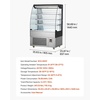 image:imageVEVOR Open Air Merchandiser 31 cu ft Shelving Commercial Refrigerator Grab and Go Fan Cooling Display Cooler with LED Lighting Night Curtain Horizontal for Restaurants Stores Office54 cuft