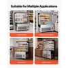 image:imageVEVOR Open Air Merchandiser 31 cu ft Shelving Commercial Refrigerator Grab and Go Fan Cooling Display Cooler with LED Lighting Night Curtain Horizontal for Restaurants Stores Office75 cuft