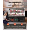 image:imageVEVOR Open Air Merchandiser 31 cu ft Shelving Commercial Refrigerator Grab and Go Fan Cooling Display Cooler with LED Lighting Night Curtain Horizontal for Restaurants Stores Office46 cuft