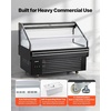 image:imageVEVOR Open Air Merchandiser 31 cu ft Shelving Commercial Refrigerator Grab and Go Fan Cooling Display Cooler with LED Lighting Night Curtain Horizontal for Restaurants Stores Office46 cuft