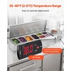 image:imageVEVOR Refrigerated Condiment Prep Station 140 W Countertop Refrigerated Condiment Station with Five 13 Pans amp Four 16 Pans 304 Stainless Body and PC Lid Sandwich Prep Table with Stainless GuardNew Stainless 60 in