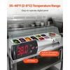 image:imageVEVOR Refrigerated Condiment Prep Station 140 W Countertop Refrigerated Condiment Station with Five 13 Pans amp Four 16 Pans 304 Stainless Body and PC Lid Sandwich Prep Table with Stainless GuardNew Glass 60 in