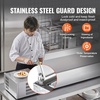 image:imageVEVOR Refrigerated Condiment Prep Station 140 W Countertop Refrigerated Condiment Station with Five 13 Pans amp Four 16 Pans 304 Stainless Body and PC Lid Sandwich Prep Table with Stainless GuardOriginal Stainless 71 in