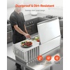 image:imageVEVOR Refrigerated Condiment Prep Station 140 W Countertop Refrigerated Condiment Station with Five 13 Pans amp Four 16 Pans 304 Stainless Body and PC Lid Sandwich Prep Table with Stainless GuardNew Stainless 40 in